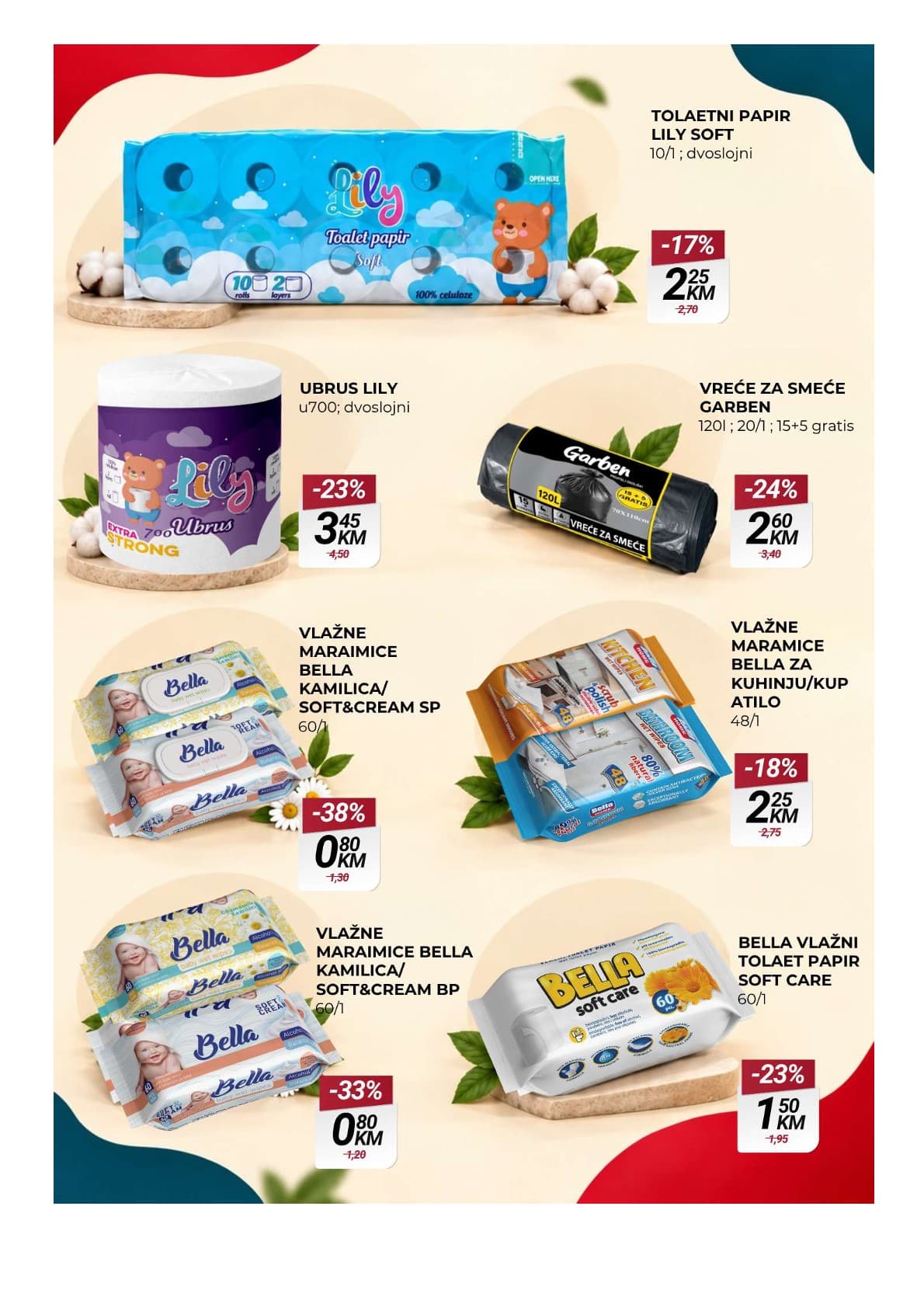 Belamionix Akcija 14.10.-26.10.2026 - Stranica 18 Belamionix katalog letak - Belamionix Katalog Akcija od 14.10 do 26.10.2026 (14.10.-26.10.2026) - Stranica 18 - Katalog sa sniženjima higijenskih kućnih potrepština, papirne galanterije, Lily toalet papira i Bella vlažnih maramica.