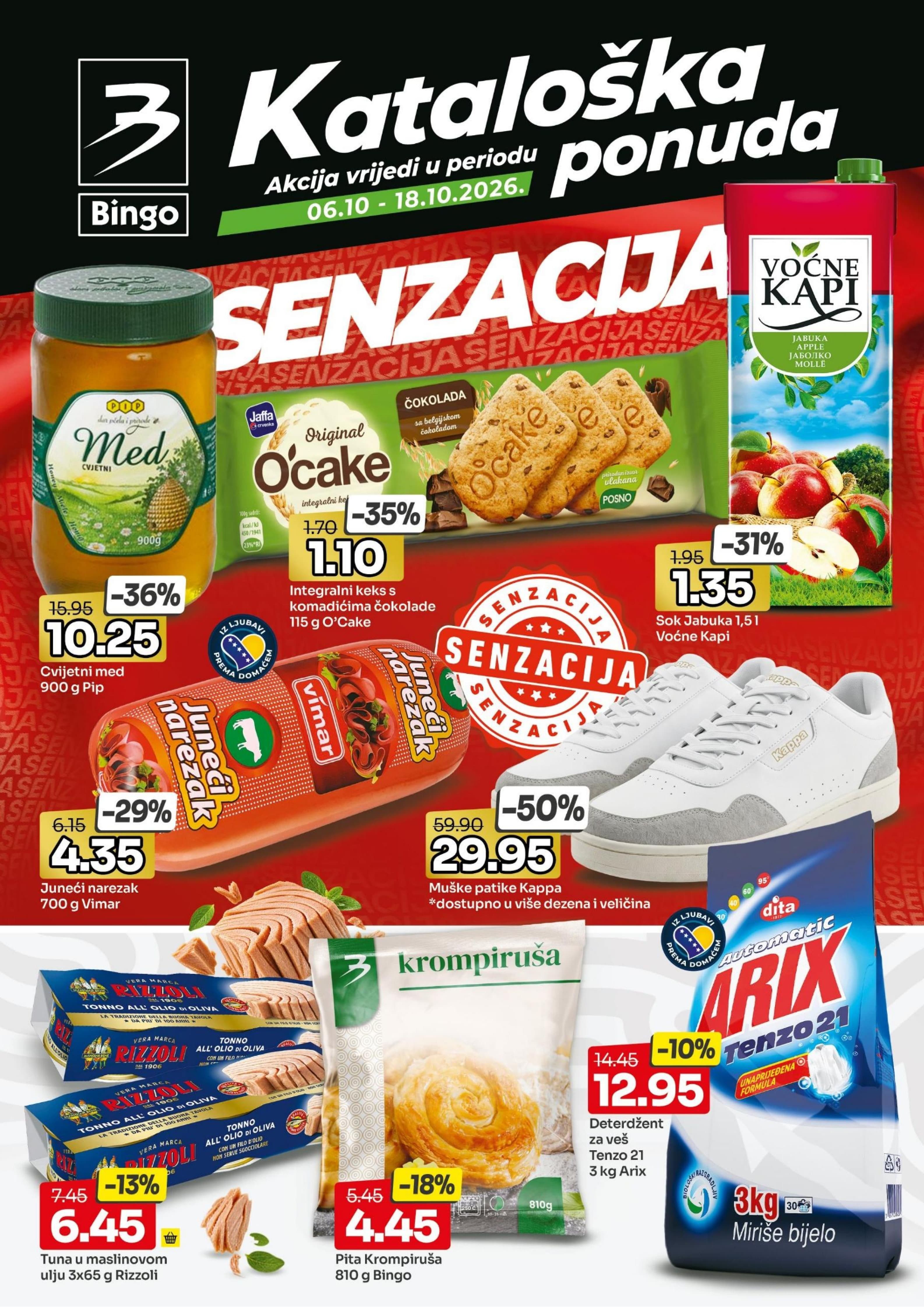 Bingo Akcija 06.10.-18.10.2026 - Stranica 1 Bingo katalog letak - Bingo Akcija Katalog od 06.10. do 18.10.2026 FBiH (06.10.-18.10.2026) - Stranica 1
