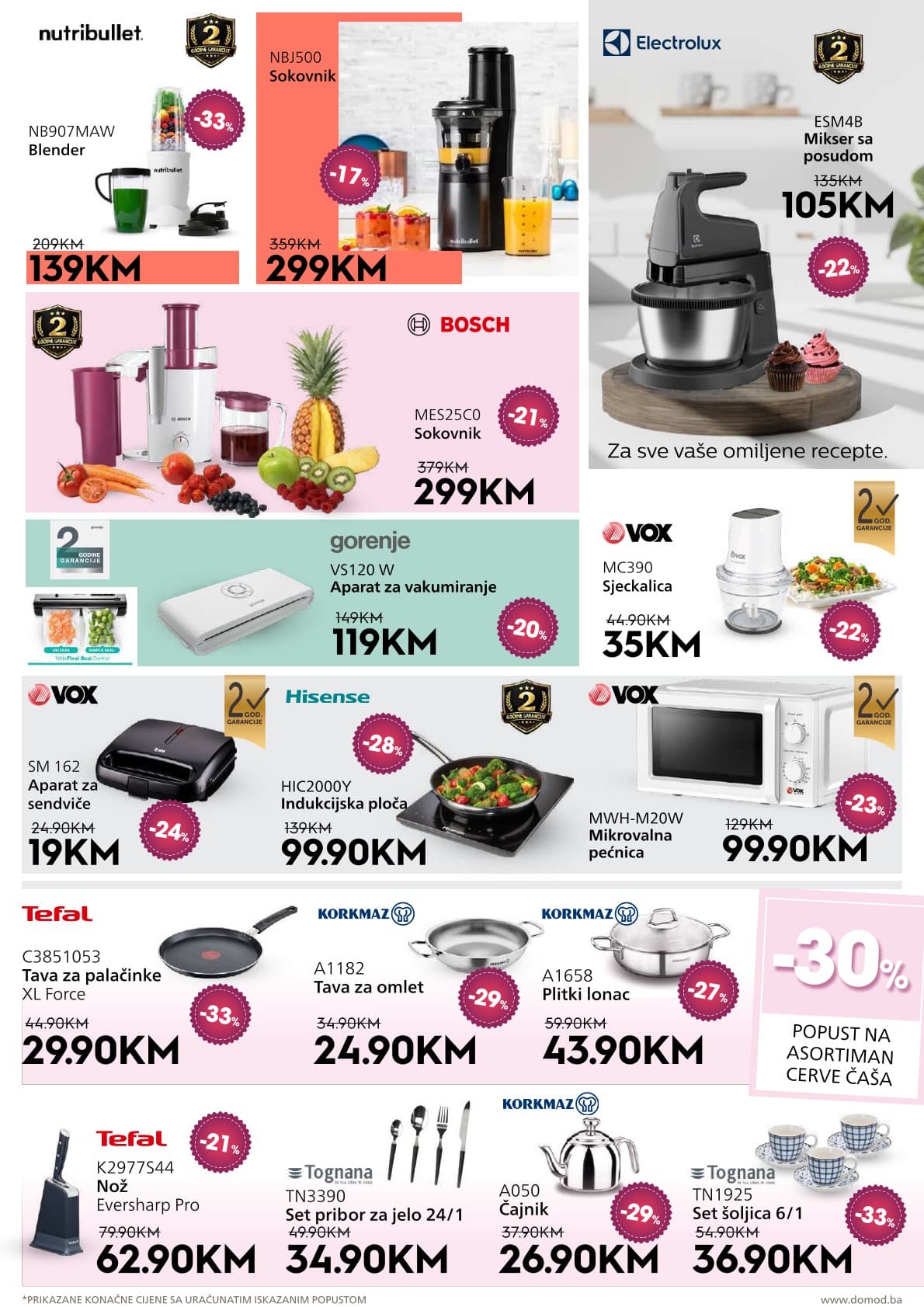 Domod Akcija 09.10.-25.10.2026 - Stranica 15 Domod katalog letak - Domod Katalog Akcija od 09.10. do 25.10. (09.10.-25.10.2026) - Stranica 15 - Katalog malih kućanskih aparata i kuhinjskog posuđa na popustu