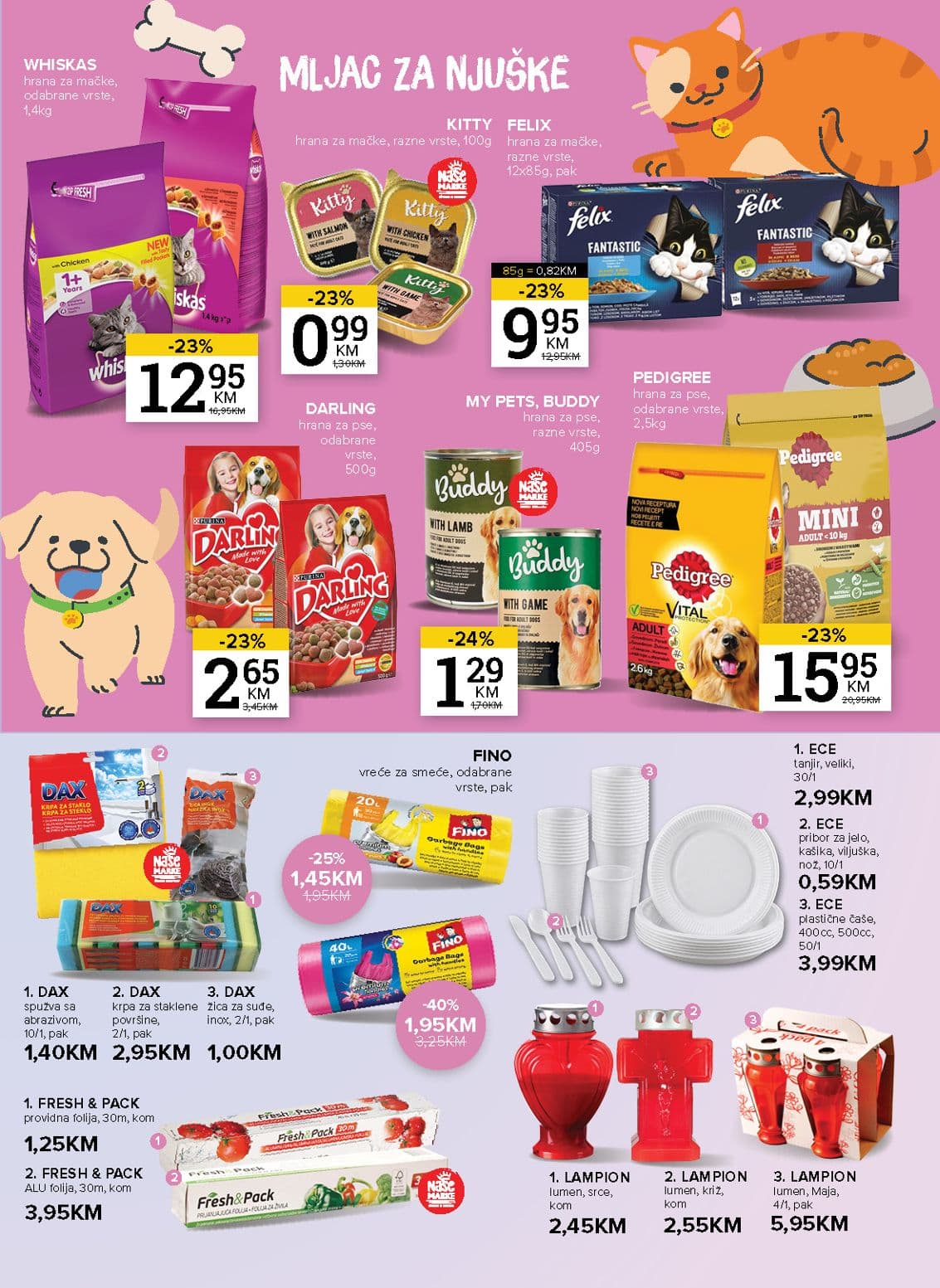 Konzum Akcija 13.10.-19.10.2026 - Stranica 19 Konzum katalog letak - Konzum Akcija Katalog od 13.10 do 19.10.2026 (13.10.-19.10.2026) - Stranica 19 - Katalog sa sniženom hranom za kućne ljubimce Whiskas, Felix, Pedigree i kućanskim potrepštinama.