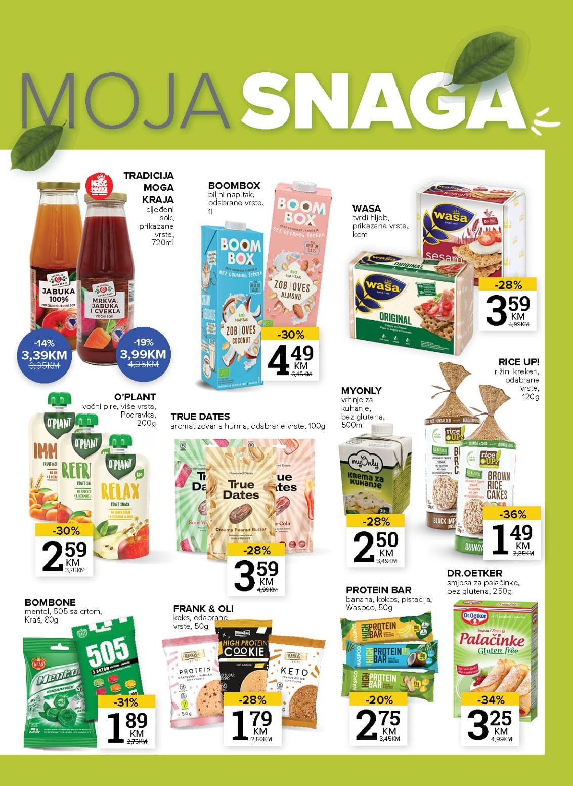 Konzum Akcija 13.10.-19.10.2026 - Stranica 3 Konzum katalog letak - Konzum Akcija Katalog od 13.10 do 19.10.2026 (13.10.-19.10.2026) - Stranica 3 - Katalog sa akcijom zdrave hrane, bezglutenskih proizvoda, sokova, biljnih napitaka i proteinskih pločica.