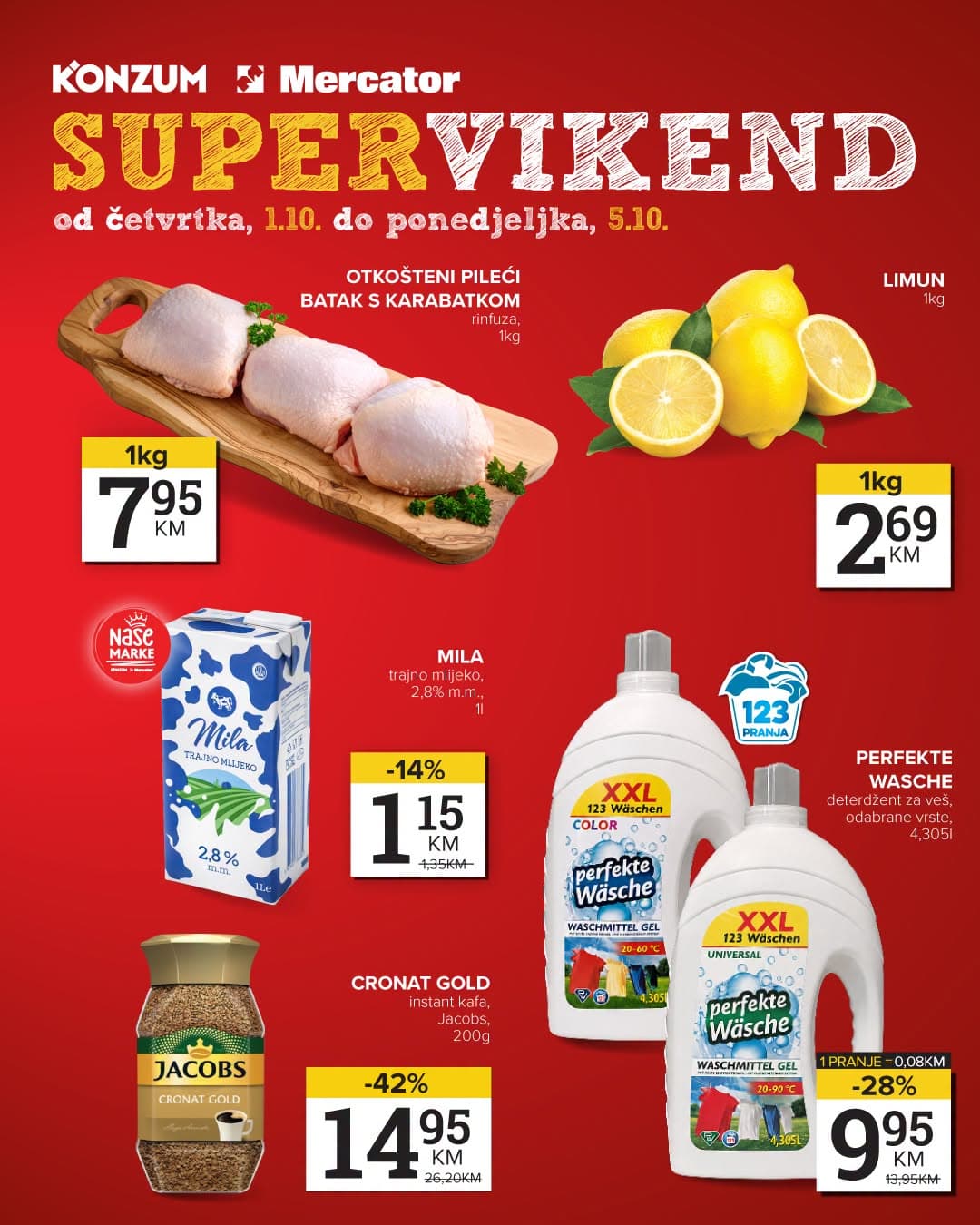 Konzum Akcija 01.10.-05.10.2026 - Stranica 1 Konzum katalog letak - Konzum vikend akcija od 01.10. do 05.10.2026 (01.10.-05.10.2026) - Stranica 1