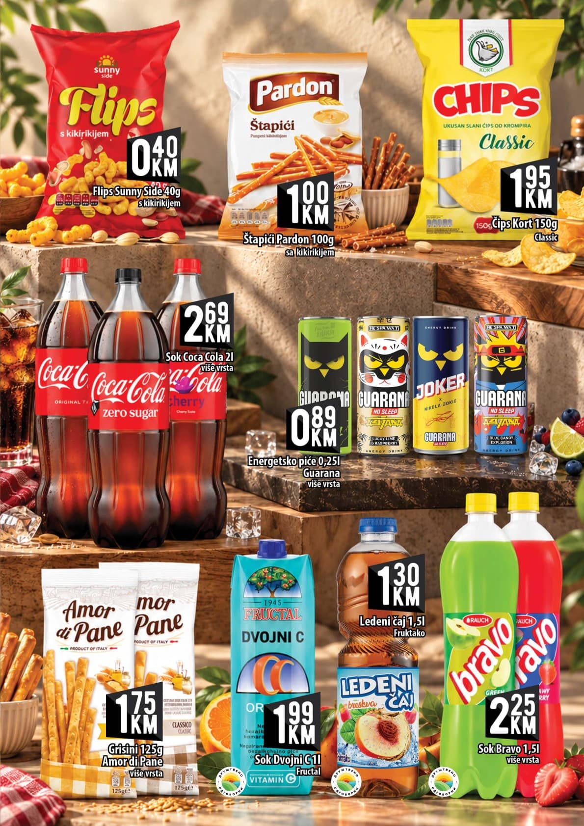 Kort Akcija 09.10.-28.10.2026 - Stranica 13 Kort katalog letak - Kort Katalog Akcija od 09.10. do 28.10.2026 (09.10.-28.10.2026) - Stranica 13 - Katalog prehrambenih proizvoda i pića, uključujući Coca-Cola, Guarana, Bravo sokove i grickalice Pardon i Kort.