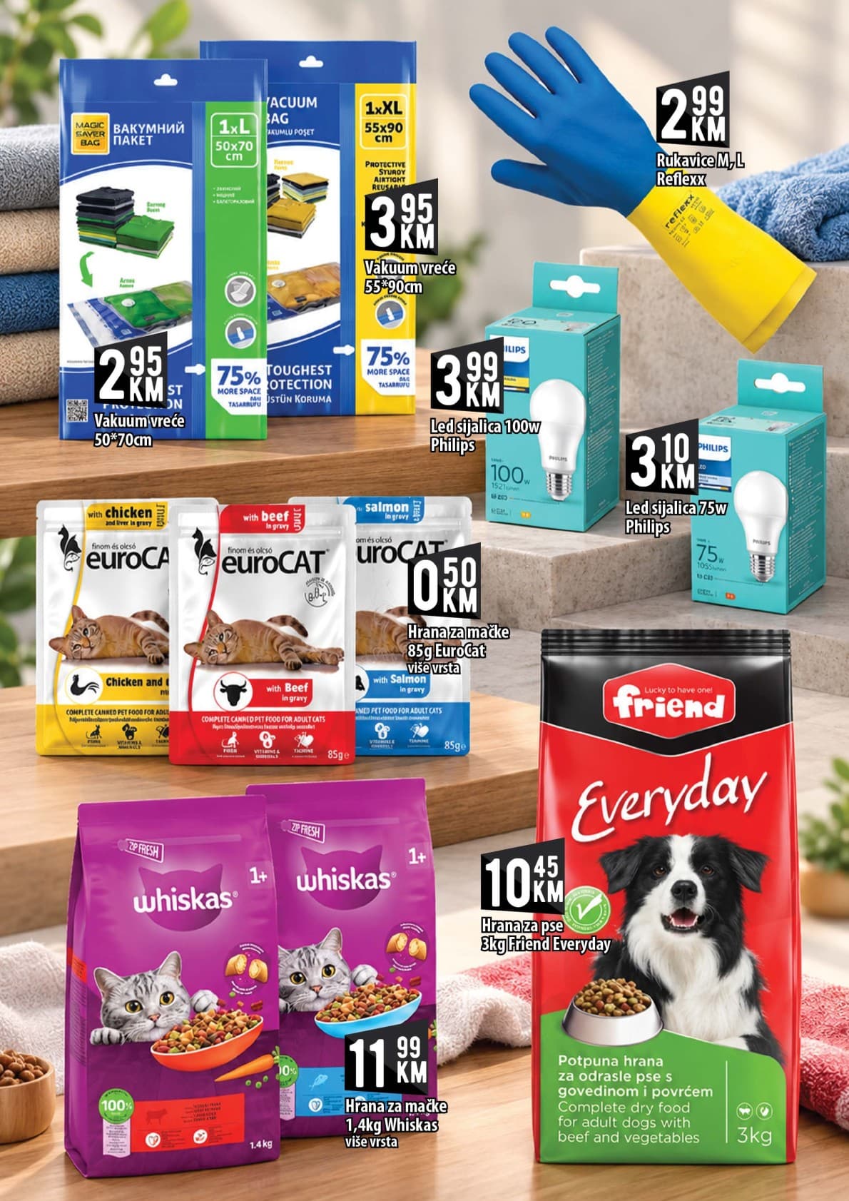 Kort Akcija 09.10.-28.10.2026 - Stranica 23 Kort katalog letak - Kort Katalog Akcija od 09.10. do 28.10.2026 (09.10.-28.10.2026) - Stranica 23 - Katalog kućnih potrepština i hrane za kućne ljubimce brendova Philips, Whiskas, EuroCat i Friend.