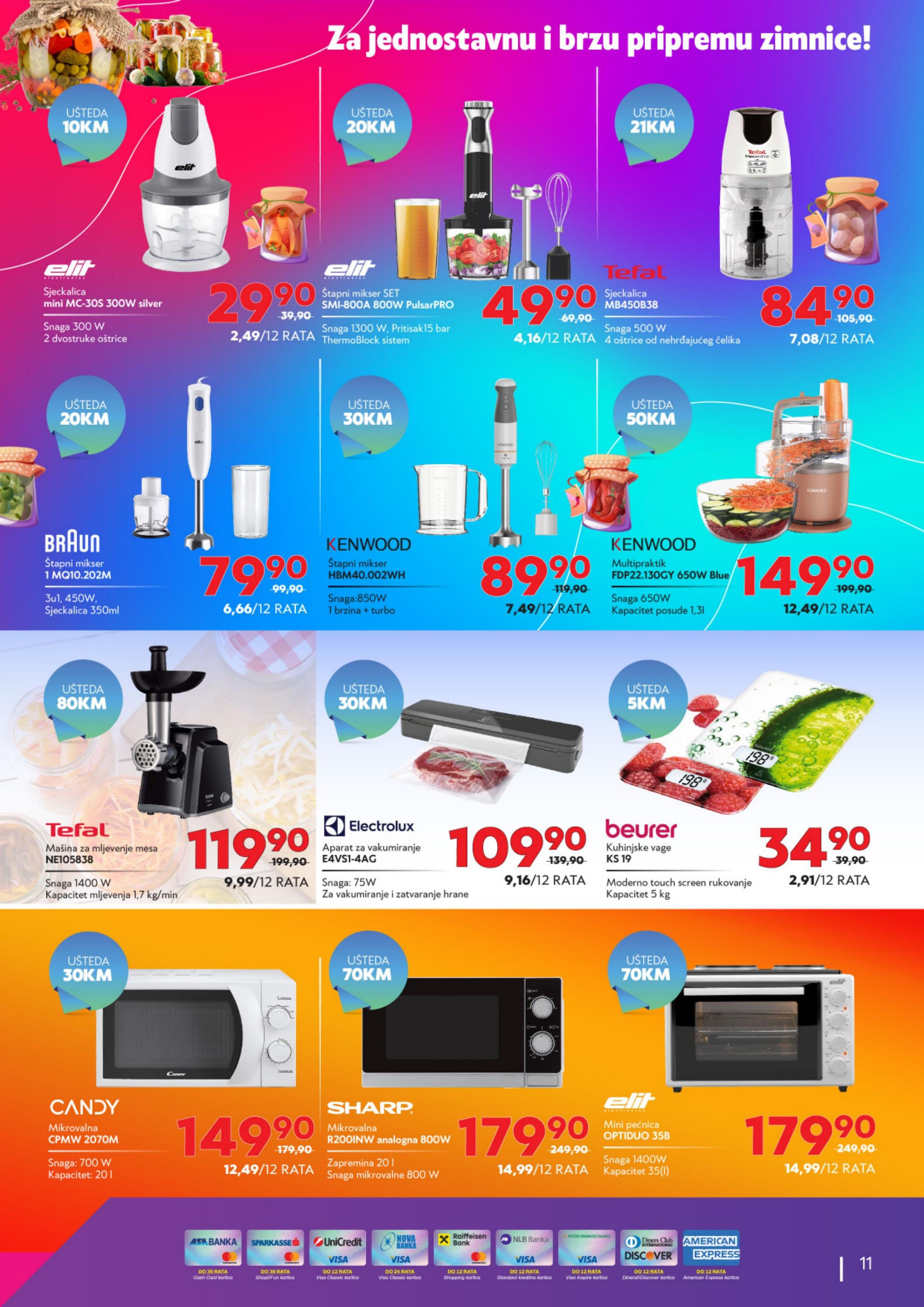 TehnoMag Akcija 11.09.-15.10.2026 - Stranica 11 TehnoMag katalog letak - TehnoMag Katalog Akcija od 11.09. do 15.10.2026 (11.09.-15.10.2026) - Stranica 11 - Katalog malih kućanskih aparata i kuhinjskih uređaja sa popustima.